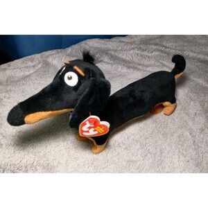 TY Beanie Baby 12” Medium "Buddy" Dachshund Dog Secret Life of Pets Plush NWT